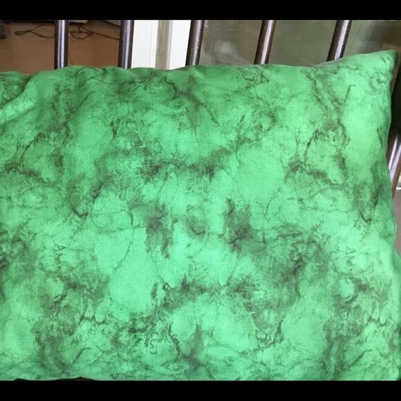 CLOSEOUT SALE $15 NWT  Quilted Teal & Gold 3 Stripe Pillow - Picture 8 of 8